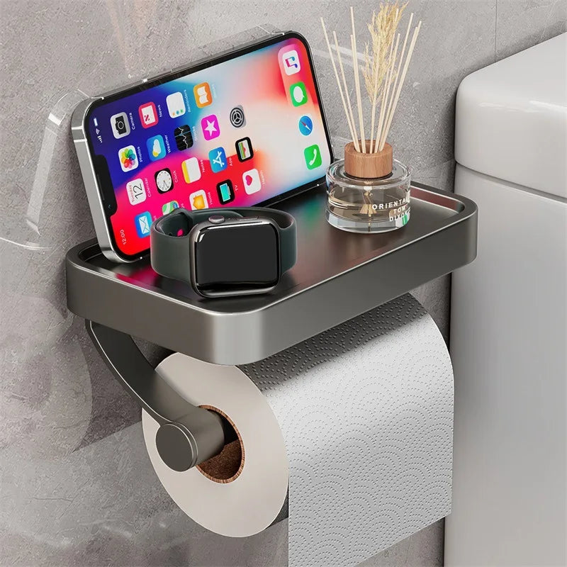 Stijlvolle Toiletrolhouder met Plank