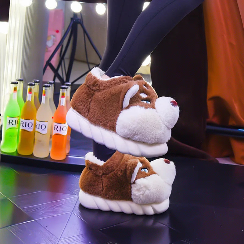 Fluffy Huskies Pantoffels Schoenen