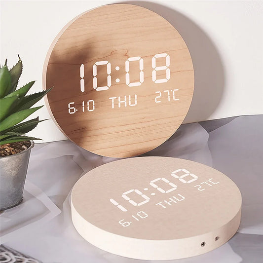 LED Digitale Wandklok Temperatuur Datum