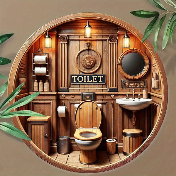 Ronde Toilet Douche badkamer bewegwijzering