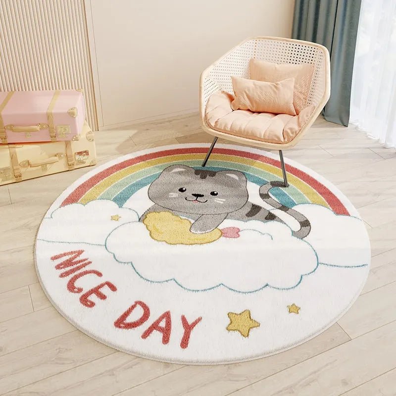 Cartoon Ronde Kids Slaapkamer Tapijten