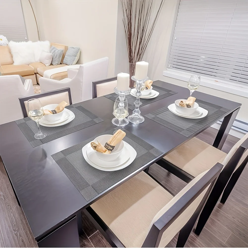 Hitte- en Vlekbestendige Placemats 4 Stukken