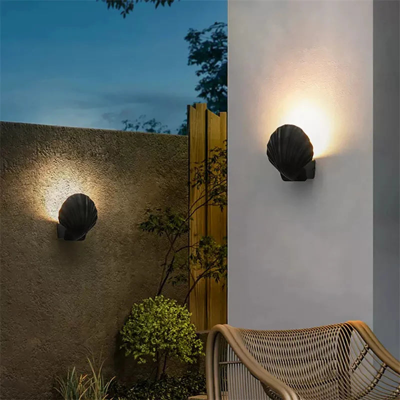 Zee Schelp Wandlamp voor Tuin