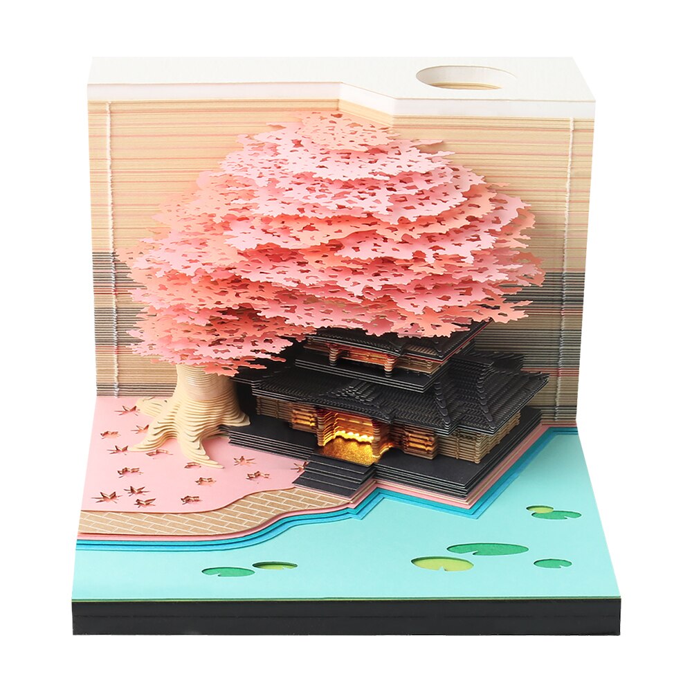 Omoshiroi Blok 3D Kladblok Kalender