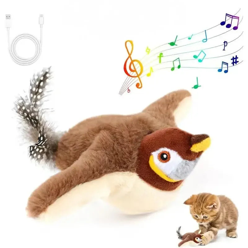 Vrolijke Fladdervogel Voor Katten