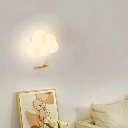 Kinderkamer Wandlamp Cloud en Monkey