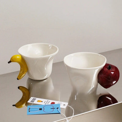 Banaan Appel 3D Handgreep Mok
