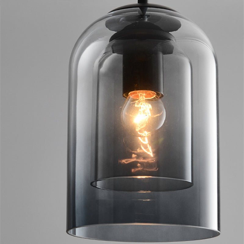 Dubbellaagse Glazen Hanglamp
