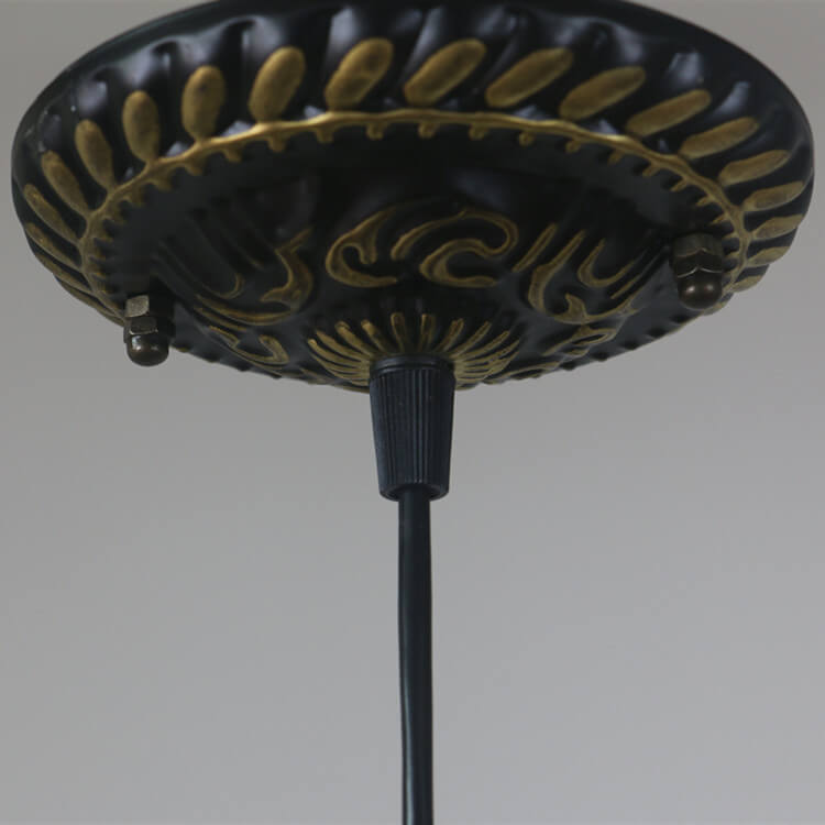 Bloemenlamp met Glaskunst