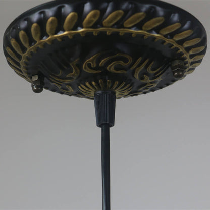 Bloemenlamp met Glaskunst