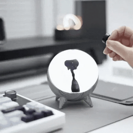 Dansende Magneetlamp