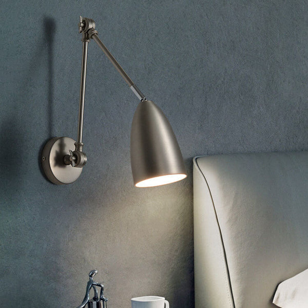 Vintage industriële Zwenkarm Wandlamp