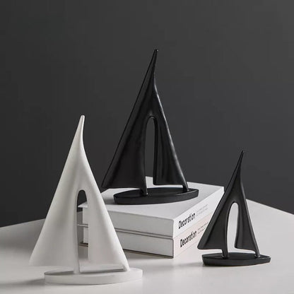 Maritieme Veerboot Zeilboot Sculptuur