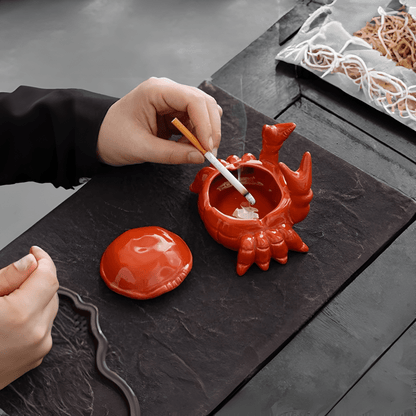 Leuke Krab Asbak met Deksel