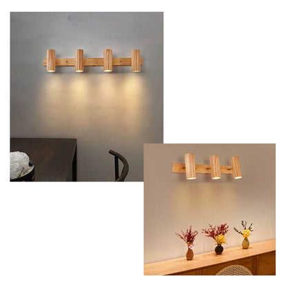 Rotatable Houten Spotlight