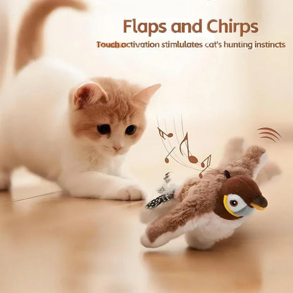 Vrolijke Fladdervogel Voor Katten