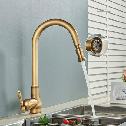 Antique Bronze Kitchen Faucet with Touch Control