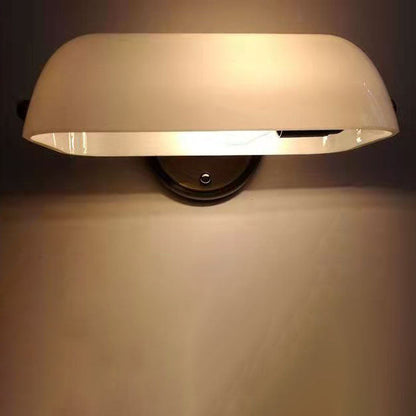 Vintage Wandlamp met Glazen Kap