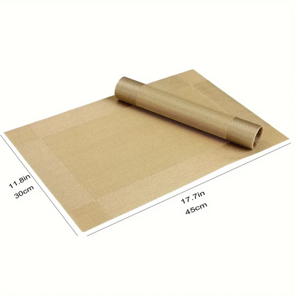 Hitte- en Vlekbestendige Placemats 4 Stukken