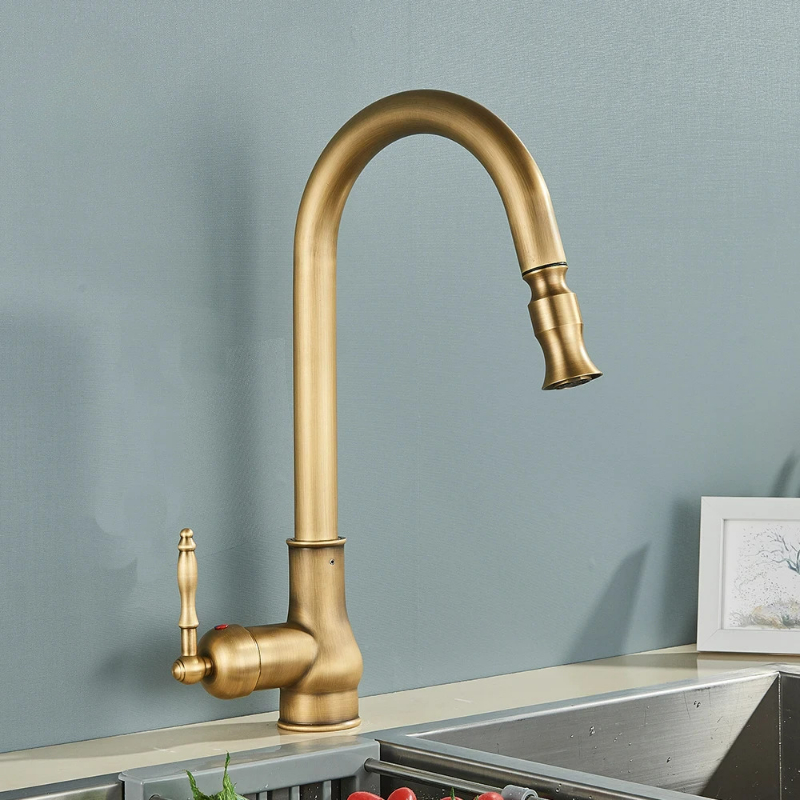 Antique Bronze Kitchen Faucet with Touch Control