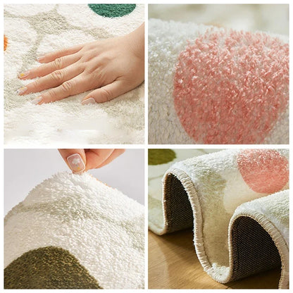 Antislip Fruit Boogvormig Waterabsorberend Badkamerkleed Toilet