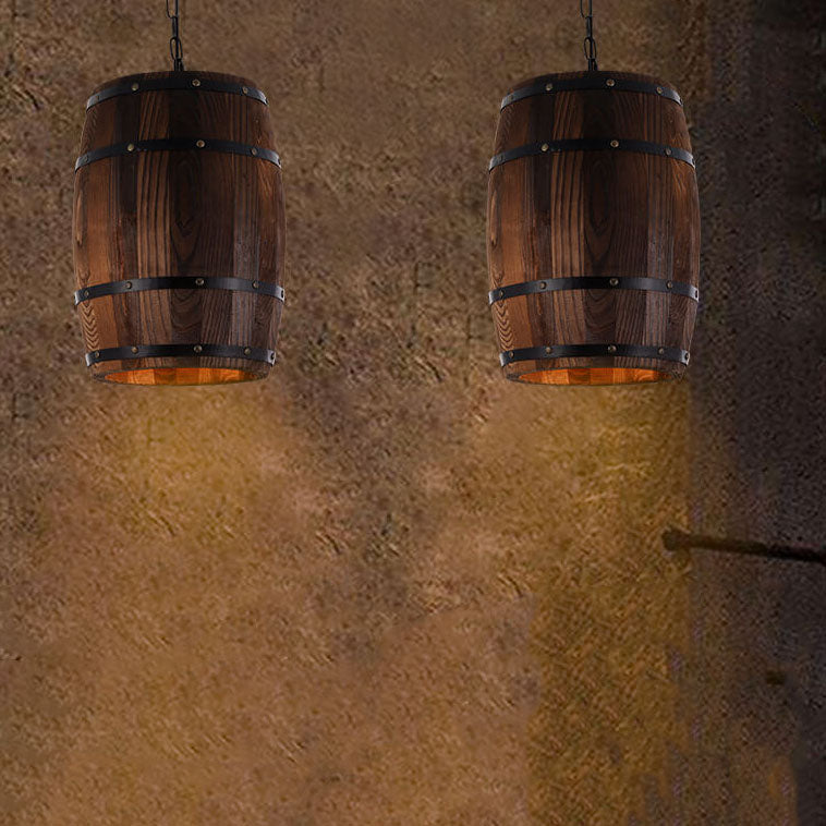 Sfeervolle Wijnvat Hanglamp