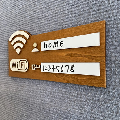 Rustiek Houten WiFi Wachtwoord Bord