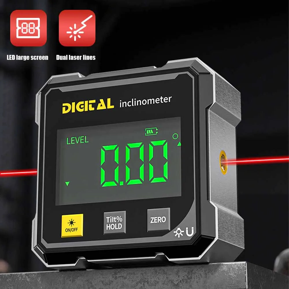 4-zijdige Magnetische Angle Finder met Laser Elektronische Gradenboog