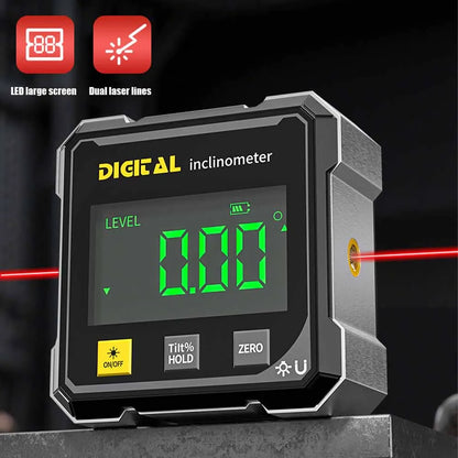 4-zijdige Magnetische Angle Finder met Laser Elektronische Gradenboog