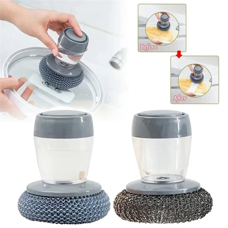 Keukenborstel met Zeepdispenser