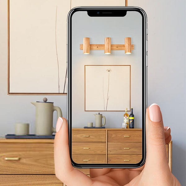 Rotatable Houten Spotlight