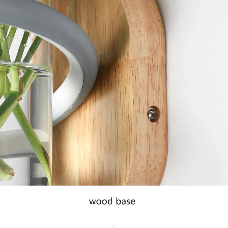 Houten Buiten Vaaslamp