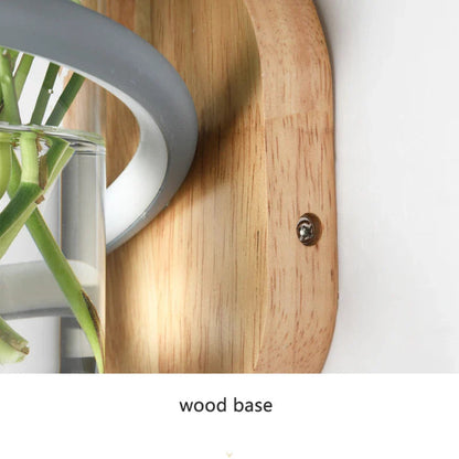 Houten Buiten Vaaslamp