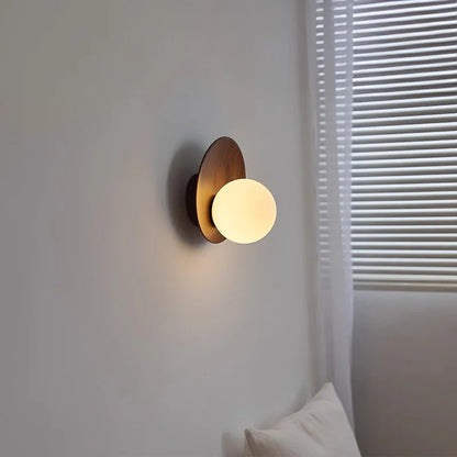 Walnoot Wandlamp Sfeerlicht