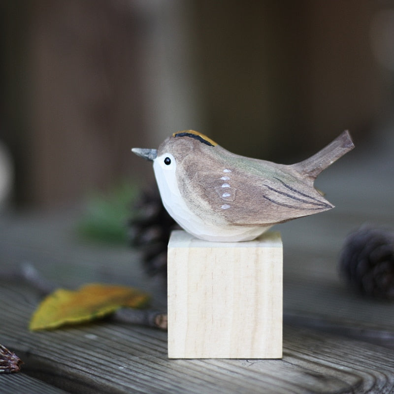 Charmante Houten Vogelfiguren