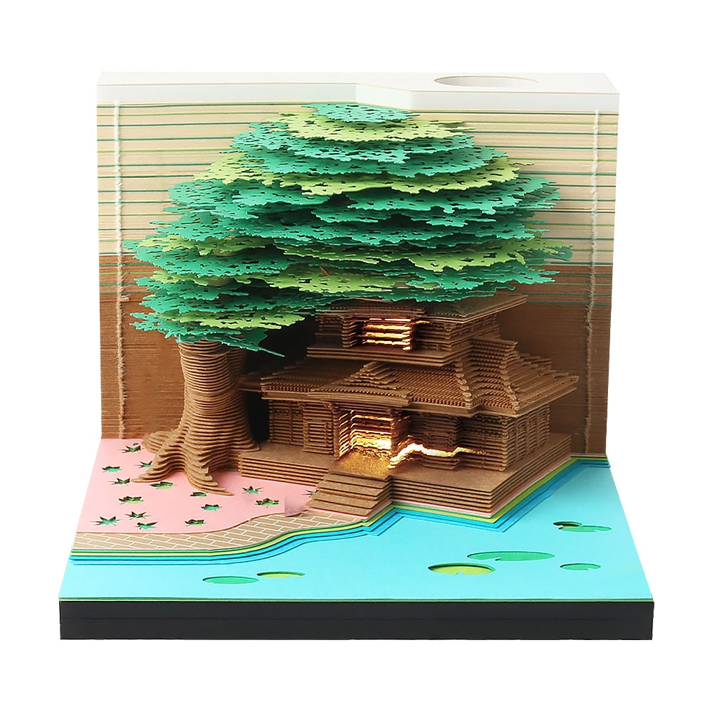 Omoshiroi Blok 3D Kladblok Kalender