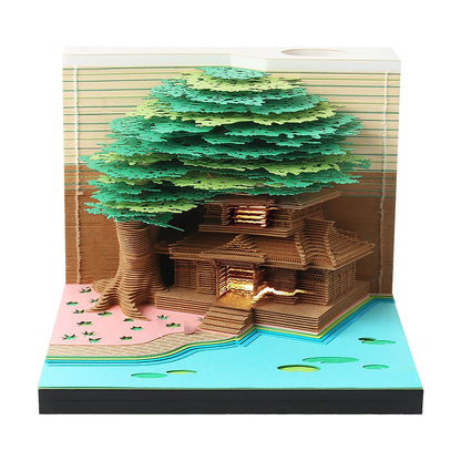 Omoshiroi Blok 3D Kladblok Kalender