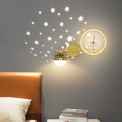 LED Star Astronaut Kinderwandlamp