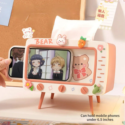 Leuke Kawaii Tv Tissue Box