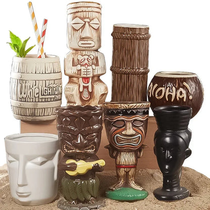 Tiki Cocktail Mok Keramisch