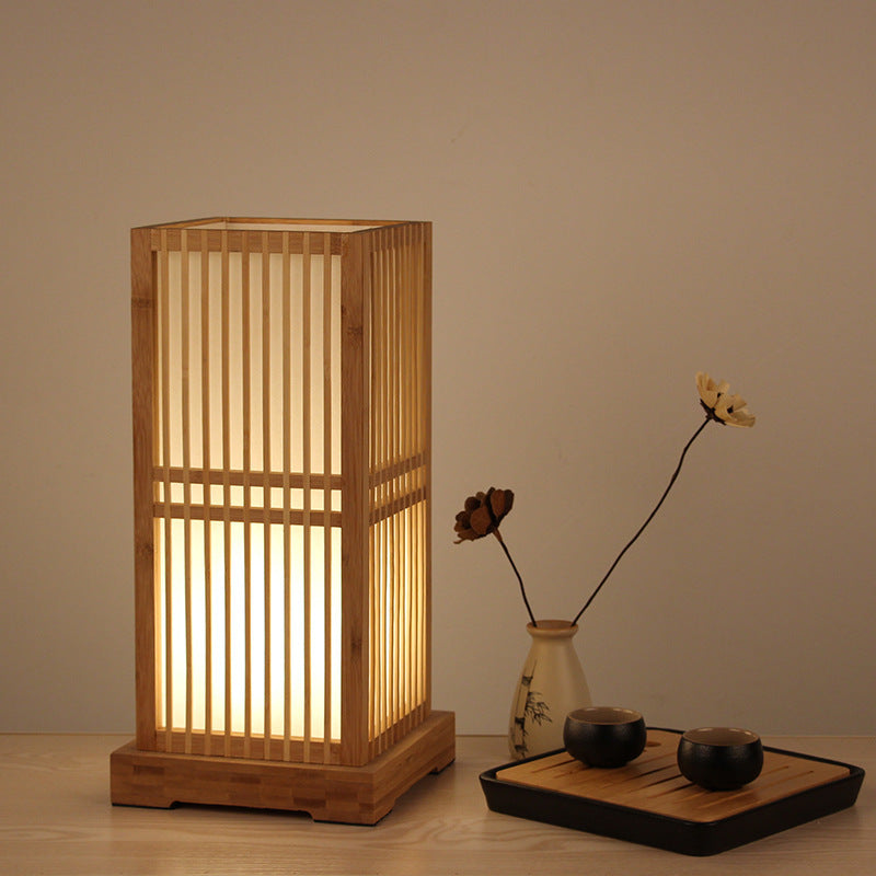Japanse Houten Tafellamp