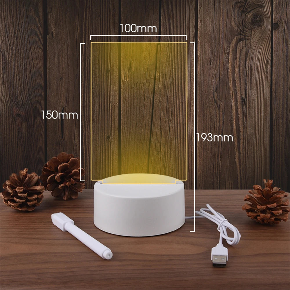 LED Erasable Message Board Bureaulamp