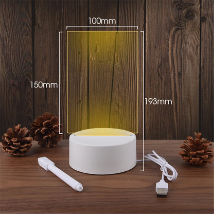 LED Erasable Message Board Bureaulamp