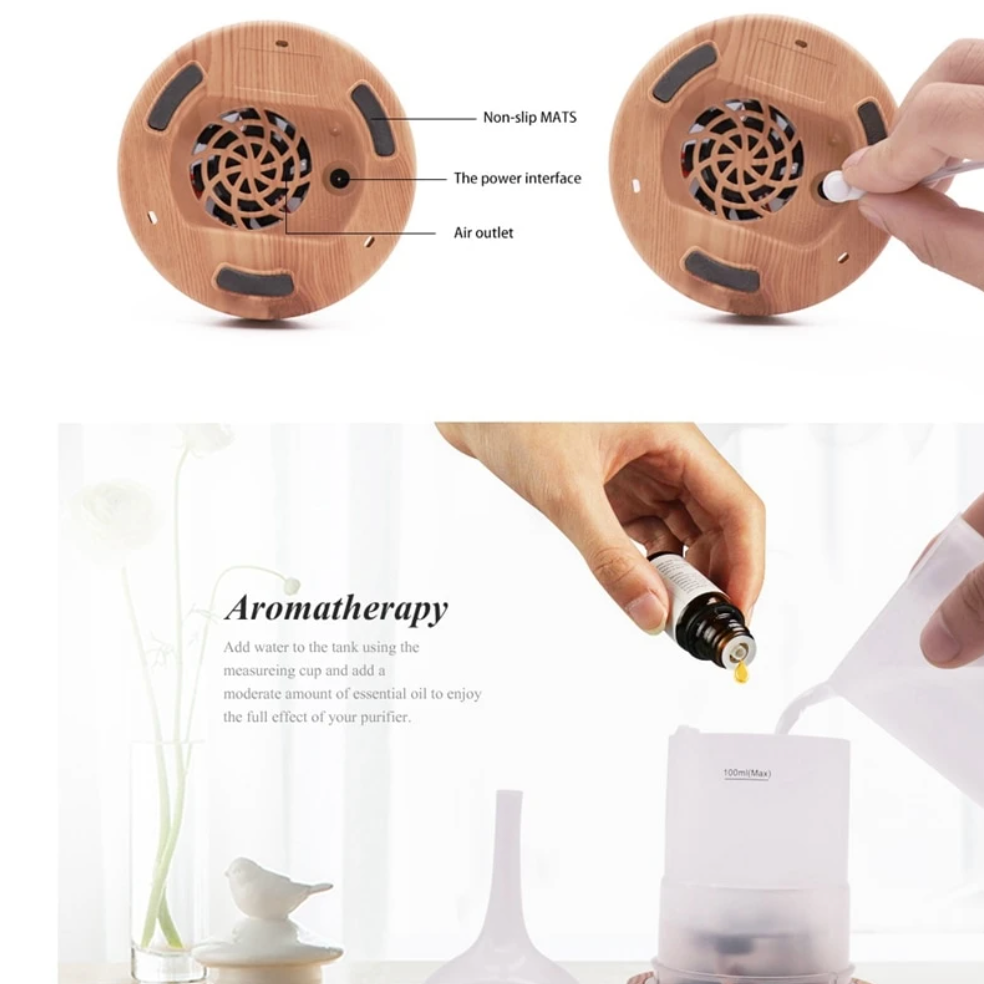 7 Kleur 3D Vuurwerk Aromadiffuser