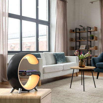 4 In 1 Draadloze Nachtlampje Lamp Bluetooth Speaker Wekker Snel Opladen