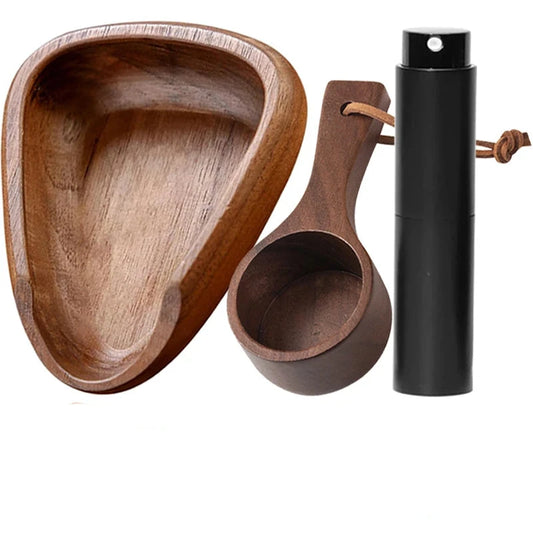 Houten Koffie Barista Set Doser Spray