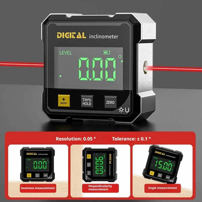 4-zijdige Magnetische Angle Finder met Laser Elektronische Gradenboog