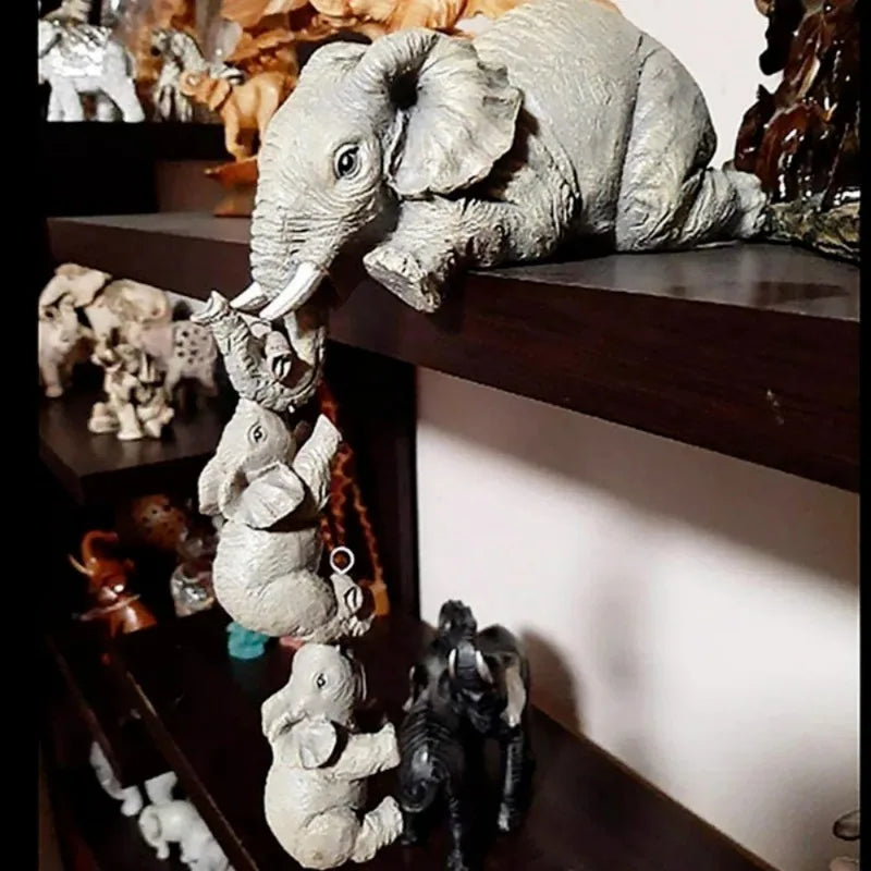 Olifant Knuffel Mini Beeldjes Set