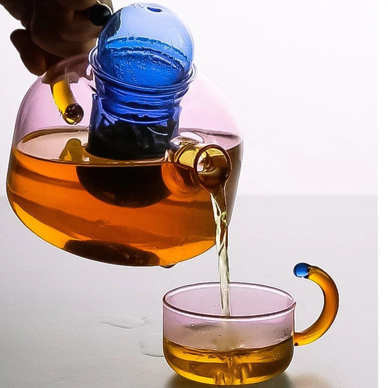 Hittebestendige Glazen Theepot Set