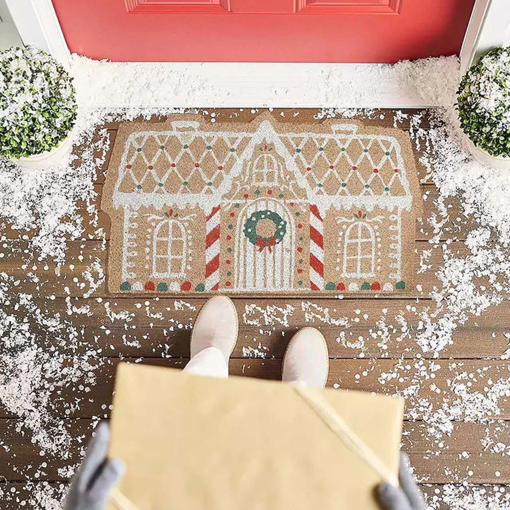 Gingerbread Huis Welkommat Voor De Deur